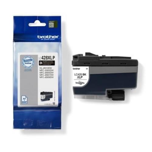 CARTUCCIA BROTHER LC428XLBKP NERO 6000pg x MFC-J5955DW/J6955DW/J6957DW HL-J6010DW Fino:31/03