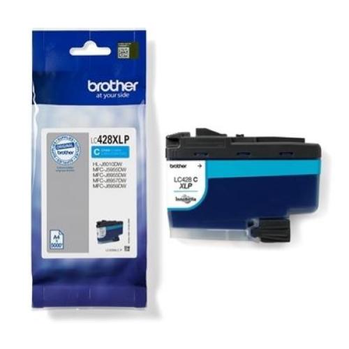 CARTUCCIA BROTHER LC428XLCP CIANO 5000pg x MFC-J5955DW/J6955DW/J6957DW HL-J6010DW Fino:31/03