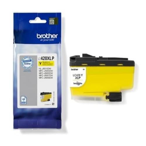 CARTUCCIA BROTHER LC428XLYP GIALLO 5000pg x MFC-J5955DW/J6955DW/J6957DW HL-J6010DW Fino:31/03