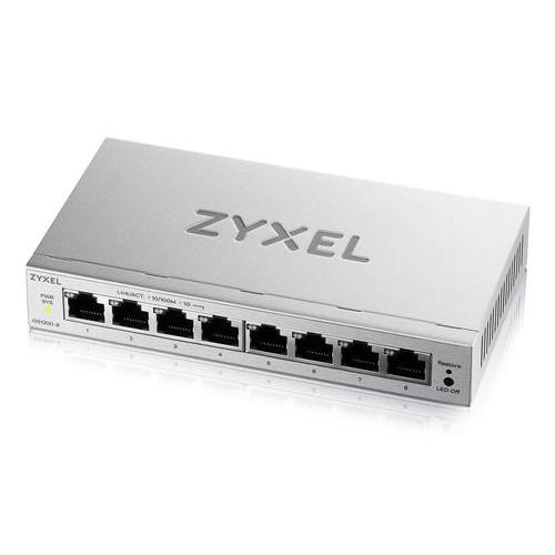 SWITCH 8P LAN GIGABIT ZYXEL GS1200-8V3-EU0101F 8P Gigabit Easy Management per VLAN QoS - design senza ventole Desktop