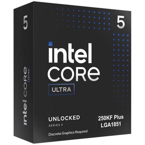 CPU INTEL Core Ultra 5 250KF Plus 4,2Ghz (5,3Ghz turbo) 18Core BX80768250KF 30MB LGA1851 125W BOX NO FAN Gar. 3anni
