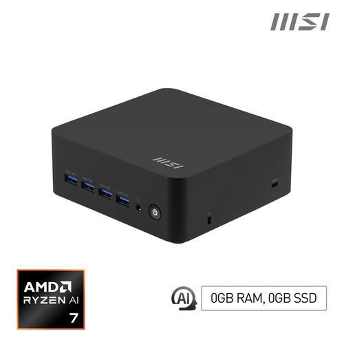 PC AI MSI MINI -1LT CUBI Z AI BAREBONE 8M-006BEU AMD Ryzen7 1xm.2 2xDDR5-5600(Max 64GB) 2xHDMI 4xUSB WiFi TPM VESA