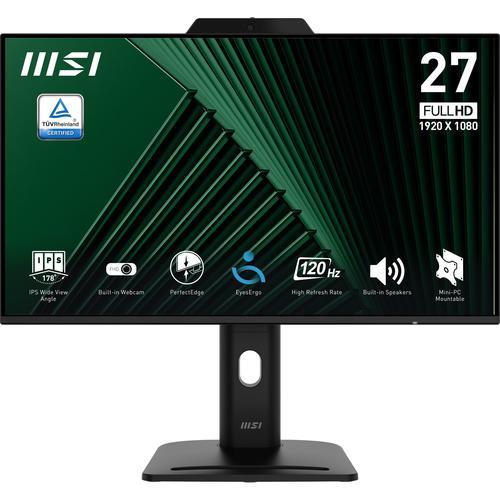 MONITOR MSI PRO MP272PMG 27" IPS AG FHD 16:9 MM 1500:1 1ms 120Hz WEBCAM VGA HDMI DP REG.ALT. PIVOT VESA Black Fino:30/04