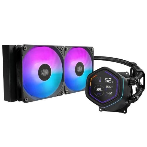 DISS LIQUIDO COOLER MASTER MLX-D24M-A18PA-RD ML CORE NEX DIGITAL 240 NERO ARGB LGA1851-1700-1200 AM5-AM4 2xFAN 277x11 Fino:30/10