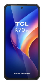 SMARTPHONE TCL K70 4G T522A-2CLCA112 6.8" 4GB/128GB NFC MIDNIGHTBLACK AND.16 FACEID SIDEFINGERPRINT 5200MAH