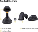 LETTORE BARCODE Wireless EQUIP 351026 2D-a lunga distanza- con supporto - EAN: 4015867234297 Fino:31/08