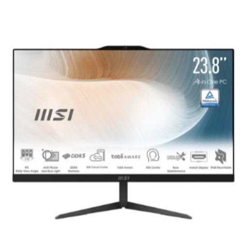 LCDPC MSI Modern AM242 1M-2284EU 23.8" FHD AG MM Black Core 5-120U 16GBDDR5 SSD512GB W11Pro LAN WiFi6E BT HDMI USB Fino:30/09