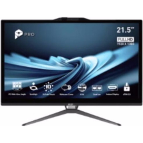 LCDPC M-Touch MSI PRO AP222T 14MA-668EU 21.5" FHD AG MM Black Pentium G7400 8GBDDR5 SSD128GB W11Pro WiFi LAN BT HDMI Fino:30/10