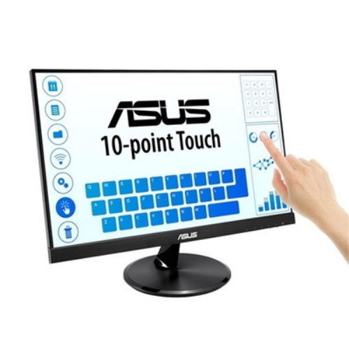 MONITOR ASUS IPS 21.5" VT229H TOUCH BLACK FRAMELESS 5ms 60HZ FHD HDMI VGA MM FLICKER FREE 10TOCCHI 3Y GAR