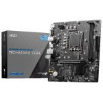MB MSI PRO H610M-E DDR4 LGA1700 2xDDR4DC-3200 1xHDMI 1xPCIe4.0x16 1xM.2 4xSata3 GBLAN USB3.2 mATX Fino:31/08