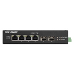 SWITCH 4P Gigabit RJ45 PoE + 2P Gigabit RJ45 uplink HIKVISION DS-3T0506HP-E/HS Unmanaged -802.3af/at/bt- Metallico