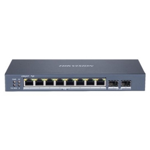 SWITCH 10P LAN Gigabit PoE HIKVISION DS-3E1510P-SI 8P PoE-2P SFP -PoE 110W - L2 Smart Managed