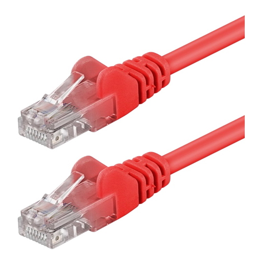 Cavo di rete Patch in Rame Cat. 5e Rosso UTP 0,5 m
