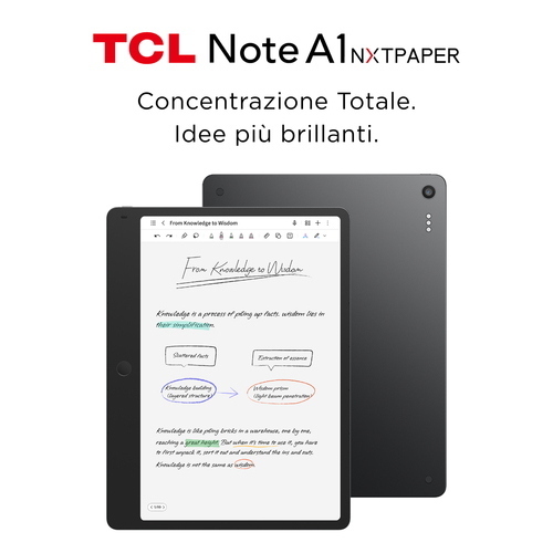 NOTEPAD TCL A1 NXTPAPER 11.5"2.2K AG 9566X-2BLCA111-1 Wifi 8GB/256GB Grey And.15 8000mAh FlipCase+T-Pen Fino:30/09