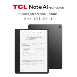NOTEPAD TCL A1 NXTPAPER 11.5"2.2K AG 9566X-2BLCA111-1 Wifi 8GB/256GB Grey And.15 8000mAh FlipCase+T-Pen Fino:30/10